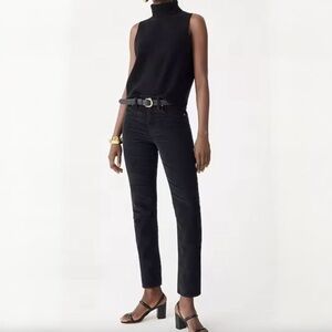 {J. Crew} "Vintage Slim Straight Corduroy Black" Cigarette Leg Jeans Pants